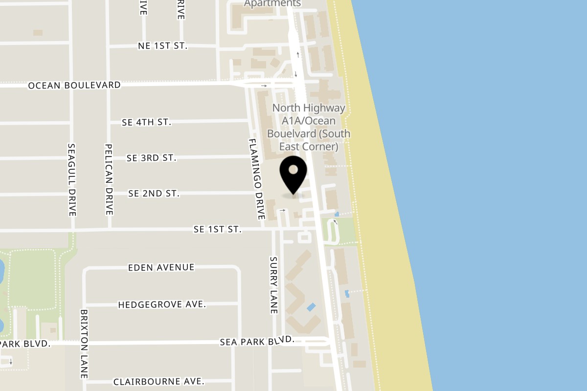 Map showing the location of 321 Go Pizza on 272 Jimmy Buffett Mem Hwy in Satellite Beach